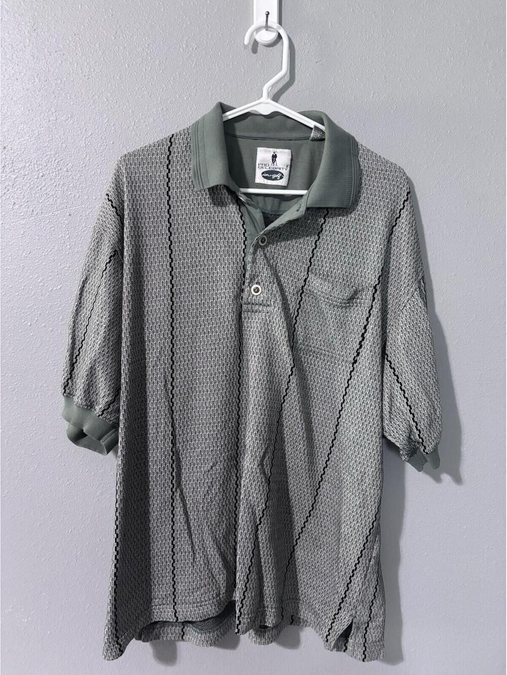 Pro Celebrity In Golf Mens Vintage Polo Size XL Green